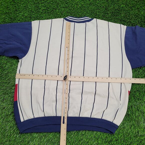 Vintage Lightning-Bolt Sweatshirt Womens 2XL 25x25 Boxy - Picture 6 of 15